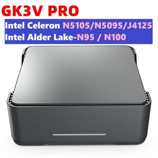 Gk3v มินิพีซี Intel Celeron N5105 N5095 J4125 Alder Lake N95 N100 Mini PC VS minis 12 pro N100 VS minis 12 N95 VS Mini S N5095