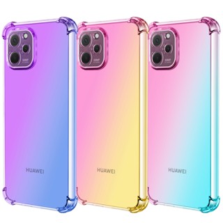 เคสโทรศัพท์มือถือแบบนิ่ม TPU ใส กันกระแทก ไล่โทนสี สําหรับ Huawei Nova Y61 4G Honor 90 Pro Honor90 Lite