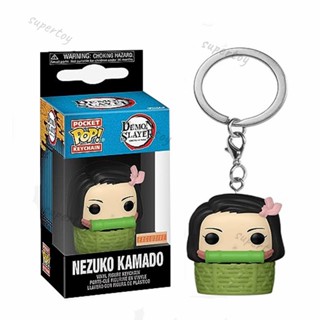 พวงกุญแจ Funko Pop! ฟิกเกอร์ Demon Slayer Kamado Nezuko ของเล่นสําหรับเด็ก