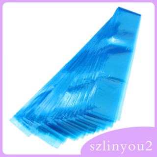 [szlinyou2] ปลอกหุ้มสายไฟ แบบใช้แล้วทิ้ง สีฟ้า 100 ชิ้น