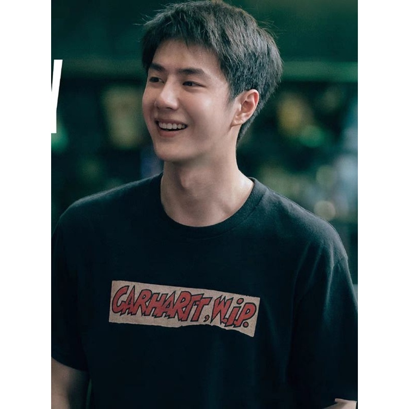 เสื้อยืด  พร้อมส่ง แบบมีวันที่(DATE YB1) ไซส์ L 1 ตัว WANGYIBO Shirt ONE AND ONLY เสื้อยืด หวังอี้ป๋