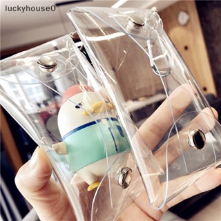 Luckyhouse0^^ กระเป๋าใส่เหรียญ PVC แบบใส ขนาดเล็ก สําหรับผู้หญิง