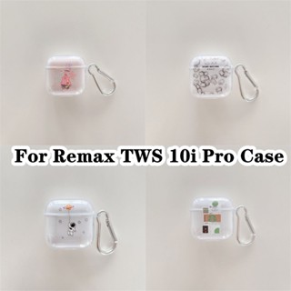 【imamura】เคสหูฟัง แบบนิ่ม แบบใส ลายการ์ตูน สําหรับ Remax TWS 10i Pro Remax TWS 10i Pro