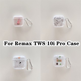 【imamura】เคสหูฟัง แบบนิ่ม แบบใส ลายการ์ตูน สําหรับ Remax TWS 10i Pro Remax TWS 10i Pro