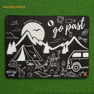 [Domybestshop.th] เบาะที่นอนปิกนิก พิมพ์ลาย พร้อมสายคล้อง 200x150 ซม. สําหรับตั้งแคมป์