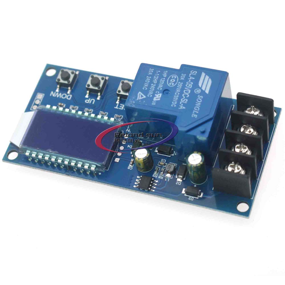 Dc 6-60v 30A โมดูลบอร์ดโมดูลควบคุมการชาร์จแบตเตอรี่ หน้าจอ LCD XY-L30A