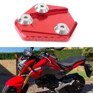 แผ่นขยายขาตั้งด้านข้าง อะลูมิเนียม สีแดง สําหรับ HONDA Grom MSX Pad RED Billet