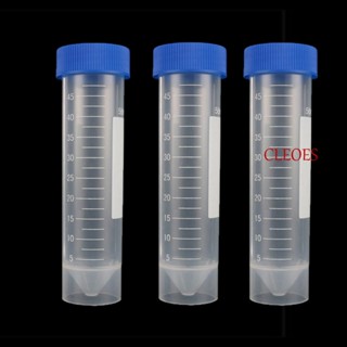Cleoes หลอดทดลอง พร้อมฝาปิดสกรู สําหรับห้องปฏิบัติการเคมี