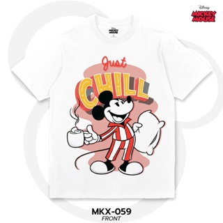 เสื้อยืดการ์ตูน Mickey Mouse คอลเลคชั่น "Mickey Mondays"  ลิขสิทธ์แท้ DISNEY (MKX-059)