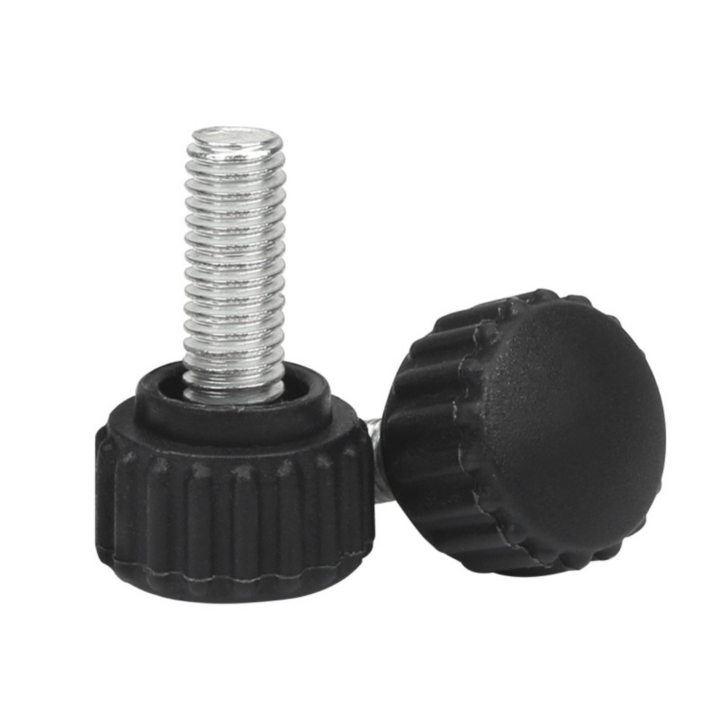 [JC] ลูกบิดหัวกลม สกรูพลาสติก หัวยาง ปรับได้ M5 M6 M8 - รูปที่ 4