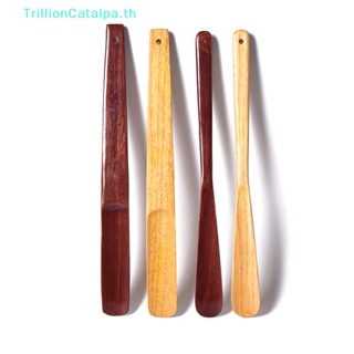 Trillioncatalpa แตรไม้เนื้อแข็ง 16 32 ซม. สําหรับยกรองเท้า 1 ชิ้น