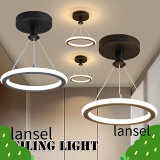 Lansel โคมไฟ LED สีดํา สําหรับตกแต่งห้อง โรงแรม