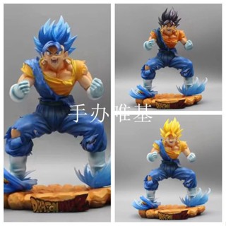 ((พร้อมส่ง) โมเดลฟิกเกอร์ อนิเมะ Dragon Ball GK Saiyan Vegeta สีดํา สีเหลือง สีฟ้า