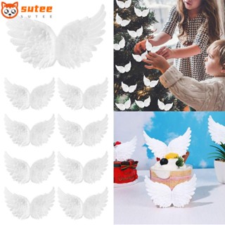 Sutee พร็อพพลาสติก รูปปีกนางฟ้า สําหรับตกแต่งเค้กวันเกิด DIY 36 ชิ้น