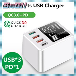 Suqi อะแดปเตอร์ชาร์จ USB QC3.0 PD3.0 40W ขนาดพกพา สําหรับเดินทาง