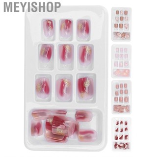 Meyishop Press On Nails  Removable Fake Nail Attracting Others Environmentally Friendly 12 Sizes for Weddings Gatherings Dating Christmas Halloween