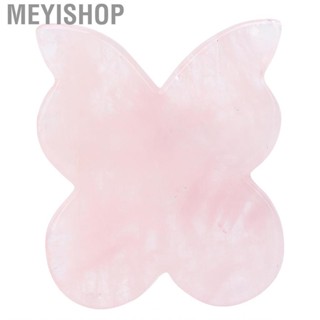 Meyishop Rose Quartz Guasha Board Butterflie Shaping Gua Sha   Tool