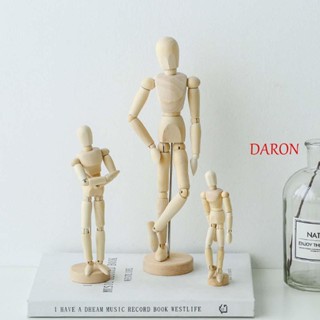 Daron โมเดลฟิกเกอร์ไม้ ขยับได้ ของเล่นสําหรับเด็ก