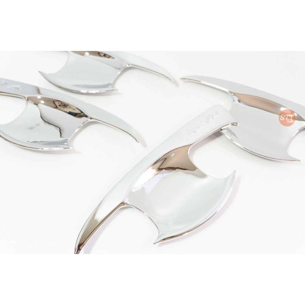 เบ้ารองมือเปิดประตู TOYOTA REVO ทุกรุ่น ชุบโครเมี่ยม เบ้ากันรอย เบ้ามือเปิด กันรอยประตู โตโยต้า รีโว่ revo กันรอยมือเปิด - รูปที่ 3