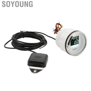 Soyoung Odometer MPH Digital IP67  Universal Speedometer 52mm for Marine RV Motorcycle