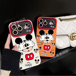 เคสโทรศัพท์มือถือ แบบนิ่ม ลายมิกกี้ เมาส์ ขนาดใหญ่ สําหรับ Apple Iphone 14promax 13pro 12 11 7p FETK