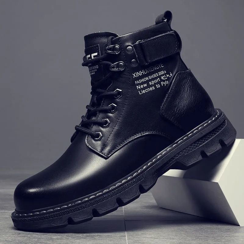 Martin Boots Mens Autumn 2022 รองเท้าบูทสไตล์ใหม่รองเท้าคุณภาพสูงรองเท้าหนังลําลองกันลื่น