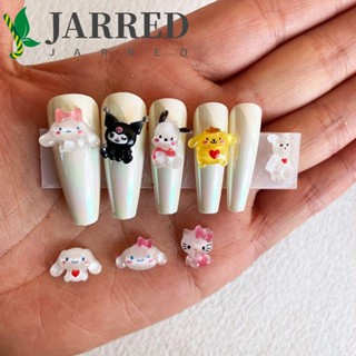 Jarred เครื่องประดับตกแต่งเล็บ พุดดิ้ง คริสตัล ลายการ์ตูนสัตว์ เฮลโลคิตตี้ หมี ปิกาจู AB DIY