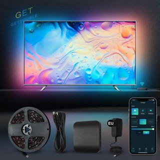 [Getdouble.th] Tuya แถบไฟ LED ซิงโครไนซ์เสียงเพลง รองรับ HDMI