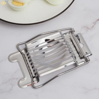 【VARSTR】Egg Cutter Convenient Egg Slicer Kitchen Supplies Kitchen Tools Silver