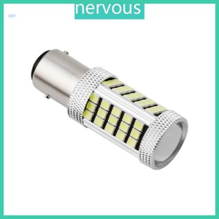 Nerv หลอดไฟเลี้ยว LED พลังงานสูง สําหรับรถยนต์ DC 12V 1157 2835 63 LED 6000K