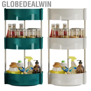 Globedealwin Rotating Spice Rack  Shelves Plastic for Kitchen