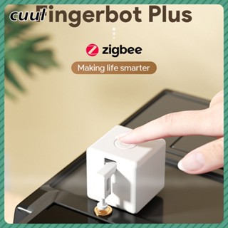 ใหม่ Zigbee Fingerbot Plus Tuya Smart หมดเวลาเริ่มต้นสมาร์ทสวิทช์ App เสียงการควบคุมระยะไกลทางกายภาพปุ่ม Pusher cod