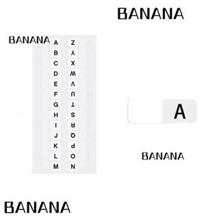 Banana1 แถบดัชนี สีขาว มีกาวในตัว ลายตัวอักษร A-Z 208 ชิ้น