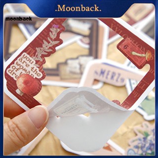 &lt;moonback&gt; สติกเกอร์ไดอารี่ สีสดใส มีกาวในตัว สําหรับนักเรียน อัลบั้มรูปภาพ งานฝีมือ DIY 30 ชิ้น