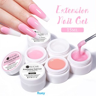 สีเจล Ur Sugar Milky White Transparent Pink 15 Ml Jelly Extended Nail Gel Polish Soak Gel Varnish Nail Tools