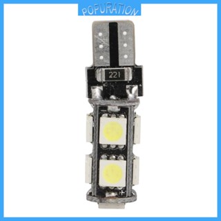 Pop ชุดหลอดไฟหน้า ไฟตัดหมอก LED T10 W5W 5050 9-SMD สําหรับรถยนต์