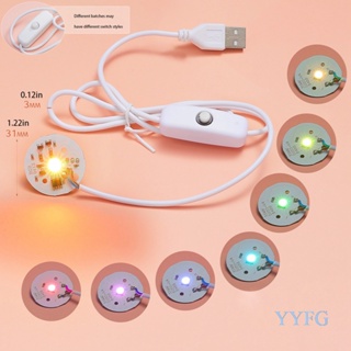 Yayuanfeng โคมไฟซิลิโคนอีพ็อกซี่ led ชาร์จ USB หลากสีสัน สําหรับตกแต่งบ้าน