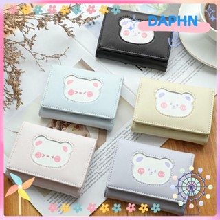 Daphs กระเป๋าสตางค์หนัง PU สามพับ ลายหมีน่ารัก ใส่บัตรได้