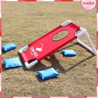 [lswbd] Playset พับได้ ประกอบด้วย 2 Cornhole Boards 8 Bean Bag for