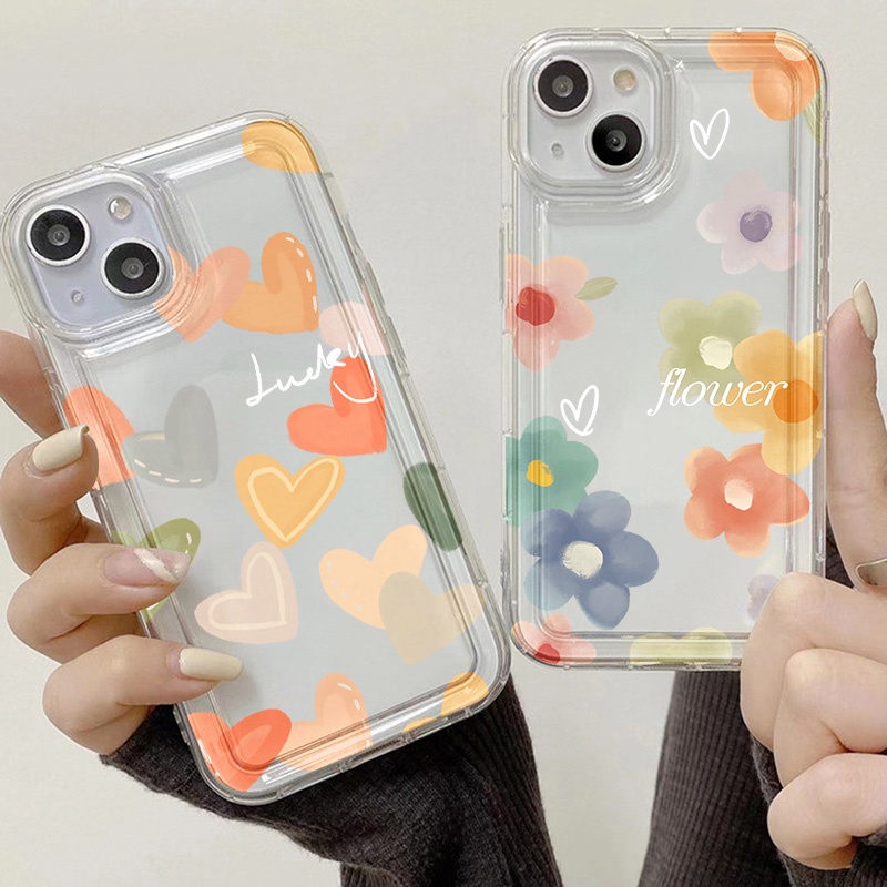 หัวใจแห่งความรัก เคสซิลิโคนกันกระแทกสำหรับ iPhone 15 11 14 Pro Max 13 12 Pro Max XR XS Max 14 6S 7 8 Plus 7 8 SE Cover