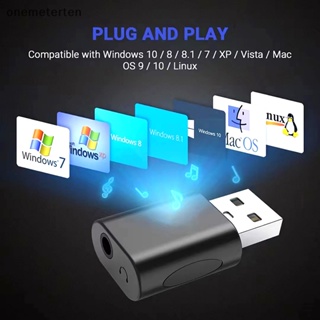 Rten อะแดปเตอร์การ์ดเสียง USB เป็น 3.5 มม. สําหรับ PC แล็ปท็อป N