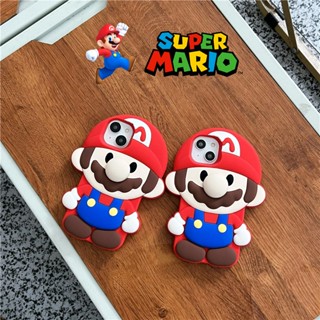 เคสโทรศัพท์มือถือ ยางซิลิโคน ลายการ์ตูนมาริโอ้ Big Nose สําหรับ iPhone 14 13 12 Pro Max 11 14promax