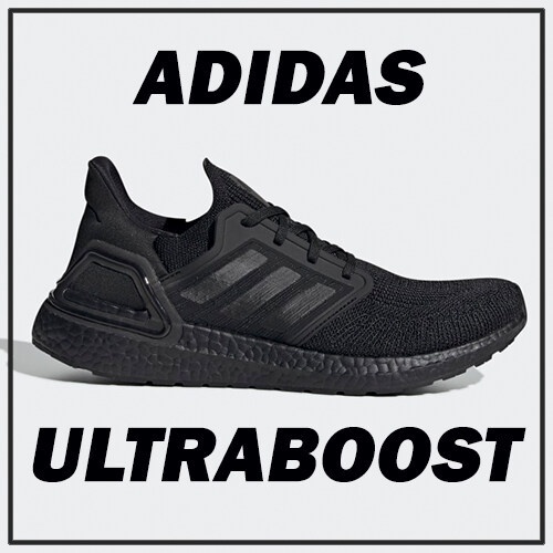 (SALE)แท้ ✨ Adidas Ultra Boost 20 Running Shoes รองเท้าวิ่งถนนกันกระแทกนุ่มรองเท้าผ้าใบระบายอากาศ - สีดำ
