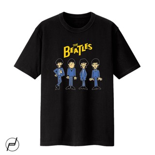 เสื้อยืดแขนสั้นXS - 5XL THE BEATLES BAND 100% COTTON T-SHIRT GILDAN UNISEX GRAPHIC PRINTEDS-5XL