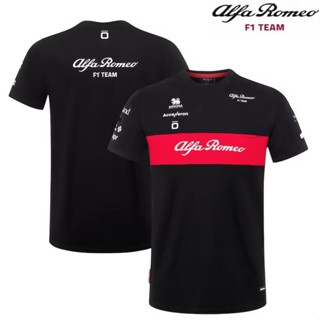 ใหม่ล่าสุด เสื้อยืดลําลอง แขนสั้น ลายทีมแข่ง F1 Racing Jersey Alfa Romeo F1 Racing 2023 เหมาะกับฤดูร้อน สําหรับผู้ชาย และผู้หญิง 2023