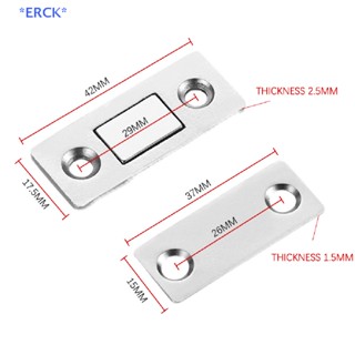 Erck&gt; ใหม่ ตัวหยุดประตูแม่เหล็ก พร้อมสกรู สําหรับตู้เสื้อผ้า เฟอร์นิเจอร์ 2 ชิ้น ต่อชุด