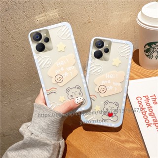 เคสโทรศัพท์มือถือแบบนิ่ม ลายการ์ตูนหมีน่ารัก สําหรับ เรียลมี Realme C55 NFC 10T 10 Pro Pro+ C30s C30 C35 เคส Phone Case