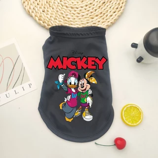 เสื้อกั๊กสัตว์เลี้ยง ผ้าฝ้าย ขนาดใหญ่ ขนาดกลาง ลาย Mickey Minnie สําหรับสุนัข ไซซ์ S-XXL