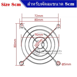 ตะแกรงพัดลมระบายความร้อน ขนาด 4cm 5cm 6cm 7cm 8cm 9cm 12cm