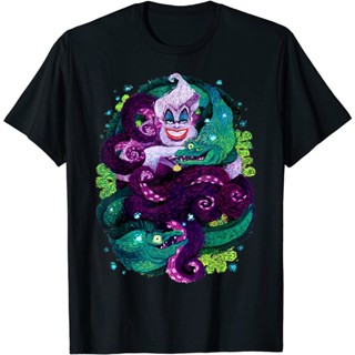 เสื้อยืดแขนสั้น2023 The Little Mermaid Ursula Sea Witch Painting T-ShirtS-5XL